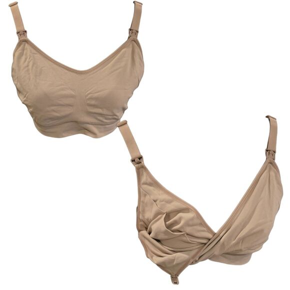 10pc Maternity Clothing Lot All Medium Nursing Tops Dresses Pants Bra - Picture 9 of 13